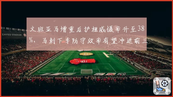 文班亚马增重后护框威慑率升至38%,马刺下季防守效率有望冲进前三